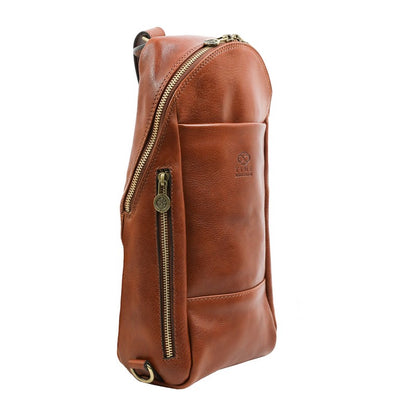 Leather Chest Bag Sling Bag - Murphy Accessories Time Resistance   