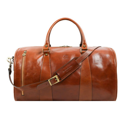 Leather Duffel Bag - Wise Children Duffel Bag Time Resistance   