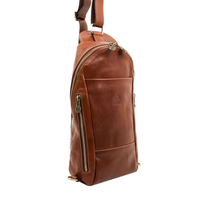 Leather Chest Bag Sling Bag - Murphy Accessories Time Resistance   