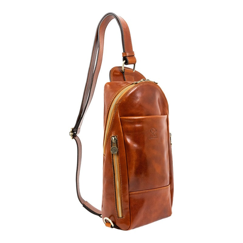 Leather Chest Bag Sling Bag - Murphy Accessories Time Resistance   