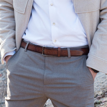 Brown Leather Belt - A Wrinkle in Time Belts Time Resistance   