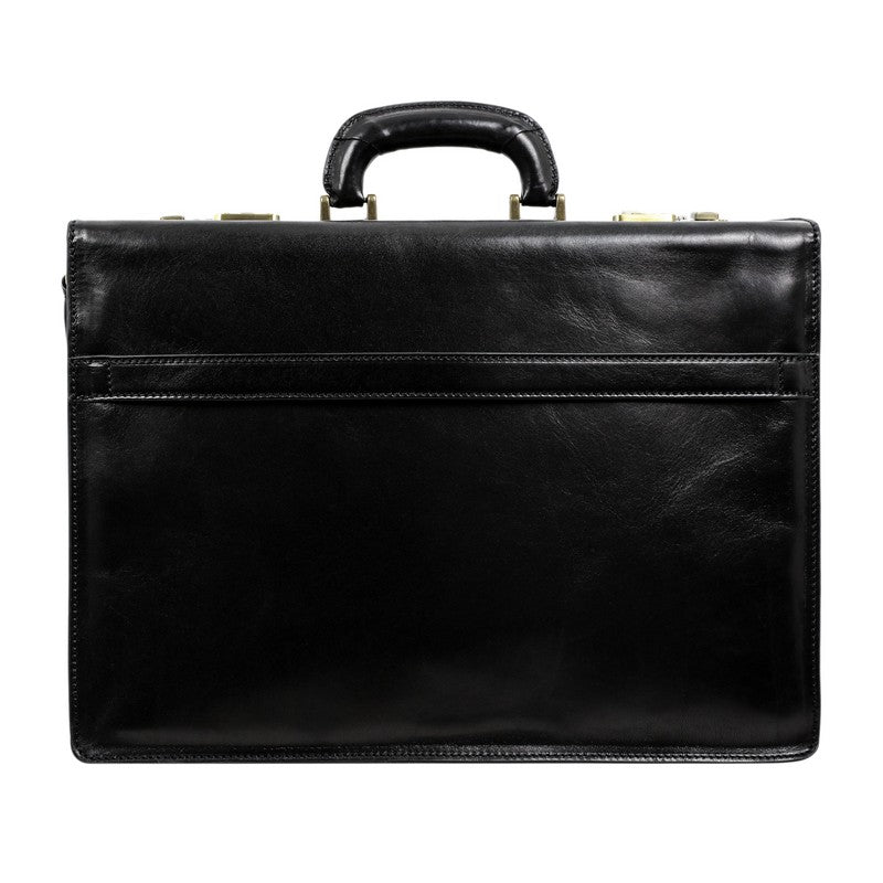 Leather Code-lock Briefcase - The Watchmen Briefcase Time Resistance   