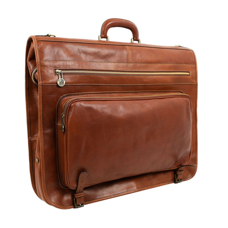 Leather Garment Bag - The Big Sleep Duffel Bag Time Resistance   