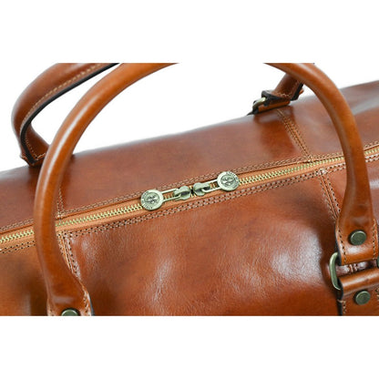 Leather Duffel Bag - Wise Children Duffel Bag Time Resistance   