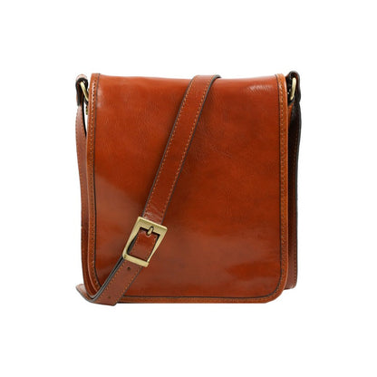 Small Leather Messenger Bag - On The Road Messenger Bag Time Resistance   