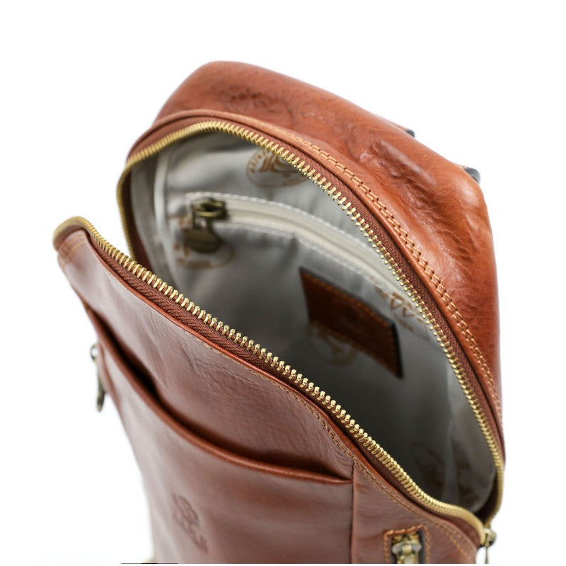 Leather Chest Bag Sling Bag - Murphy Accessories Time Resistance   