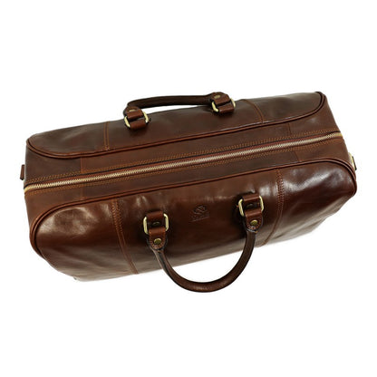 Leather Duffel Bag Weekender Bag - The Count of Monte Cristo Duffel Bag Time Resistance   