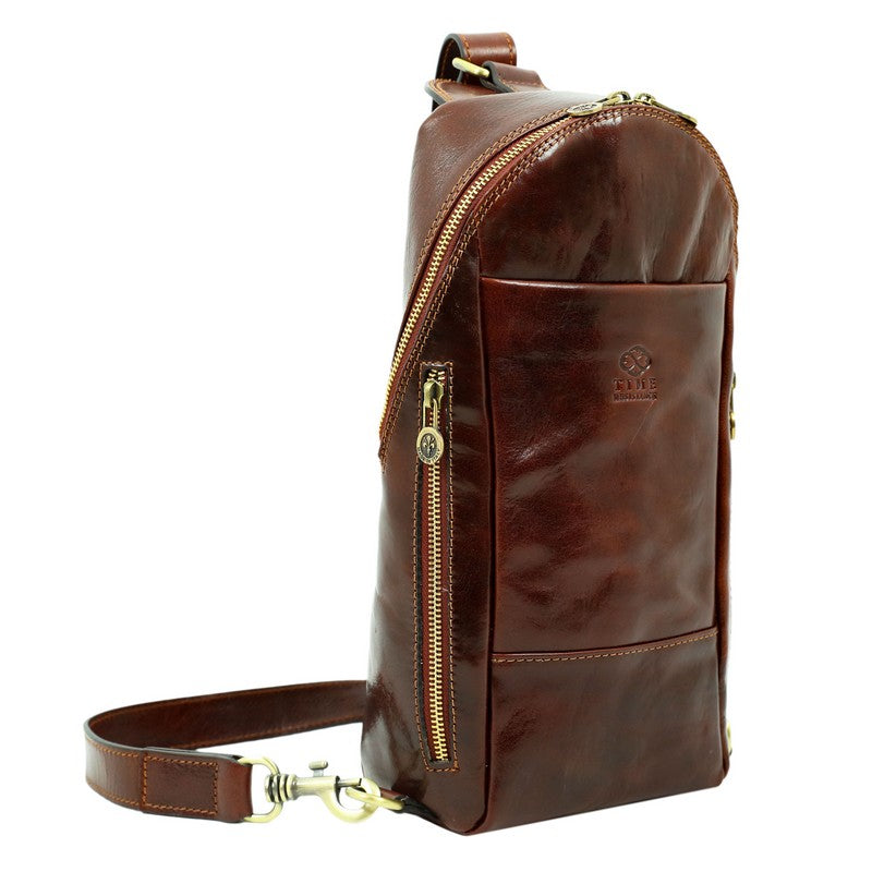 Leather Chest Bag Sling Bag - Murphy Accessories Time Resistance   