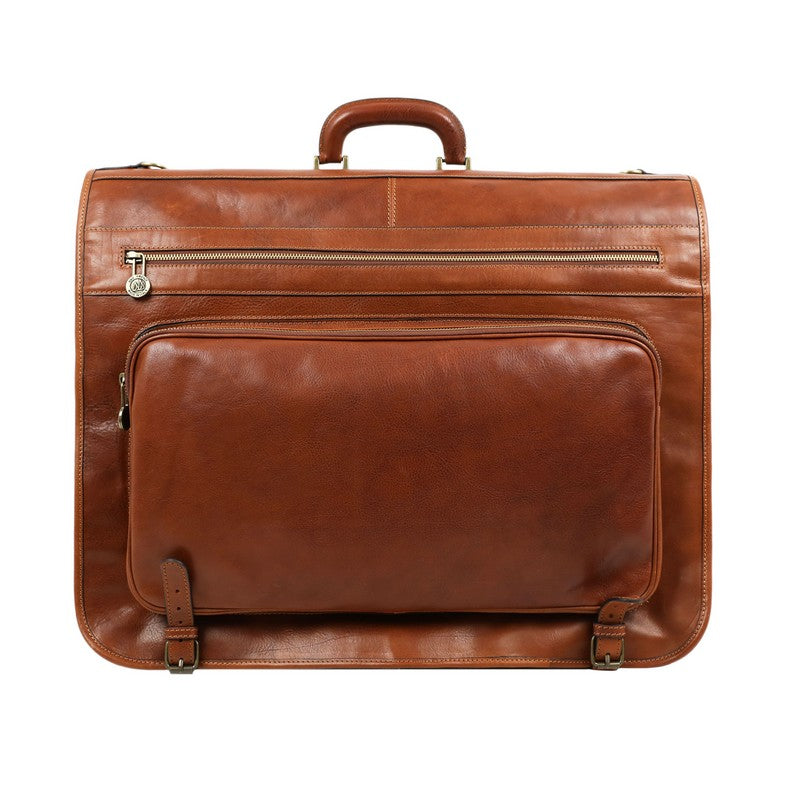 Leather Garment Bag - The Big Sleep Duffel Bag Time Resistance   