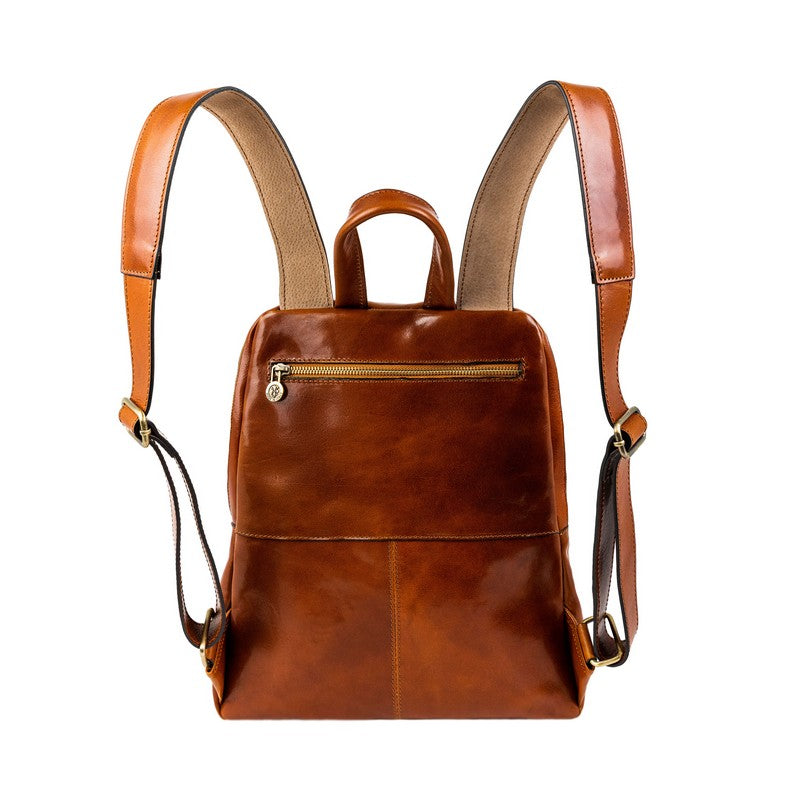 Leather Backpack - A Bend in the River Backpack Time Resistance   