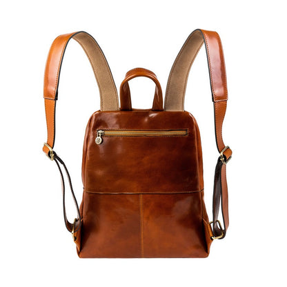 Leather Backpack - A Bend in the River Backpack Time Resistance   