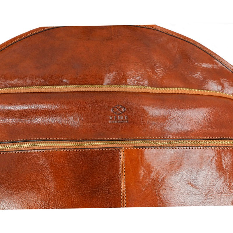 Leather Garment Bag - Travels with Charley Duffel Bag Time Resistance   