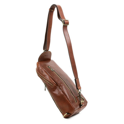 Leather Chest Bag Sling Bag - Murphy Accessories Time Resistance   