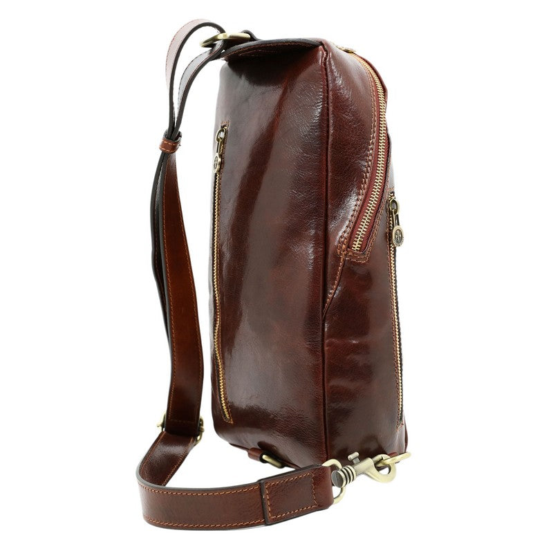 Leather Chest Bag Sling Bag - Murphy Accessories Time Resistance   