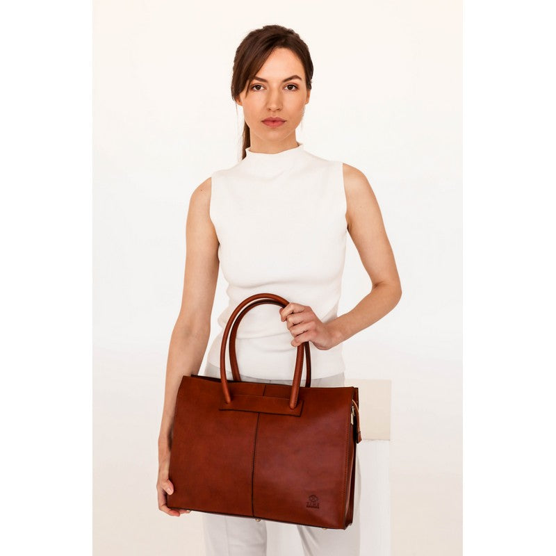 Leather Handbag Shoulder Bag - Anna Karenina For Women Time Resistance   