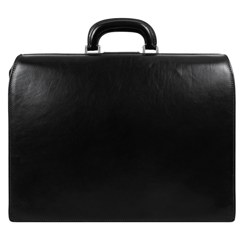 Large Leather Briefcase - The Firm Briefcase Time Resistance   