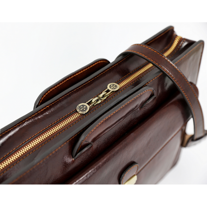 Leather Briefcase - The Tempest Briefcase Time Resistance   