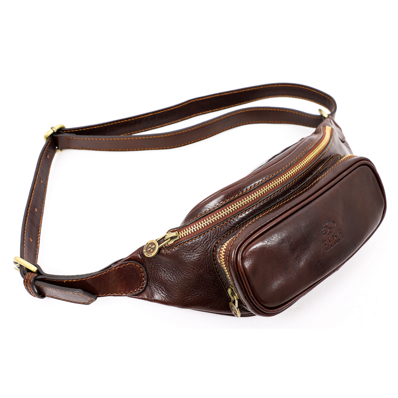 Leather Sling Bag Belly Bag - Independent People Accessories Time Resistance   