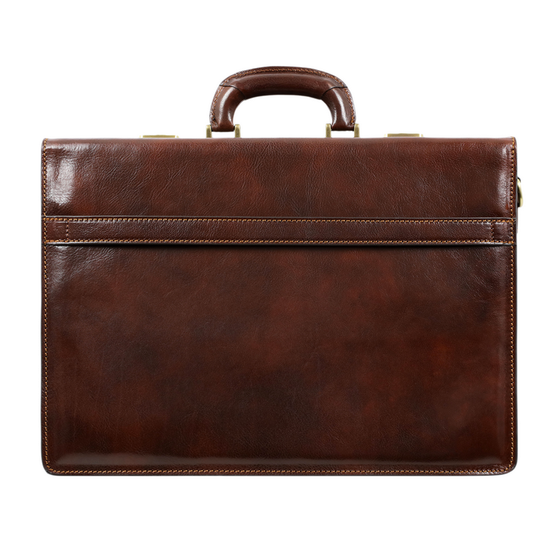 Leather Code-lock Briefcase - The Watchmen Briefcase Time Resistance   