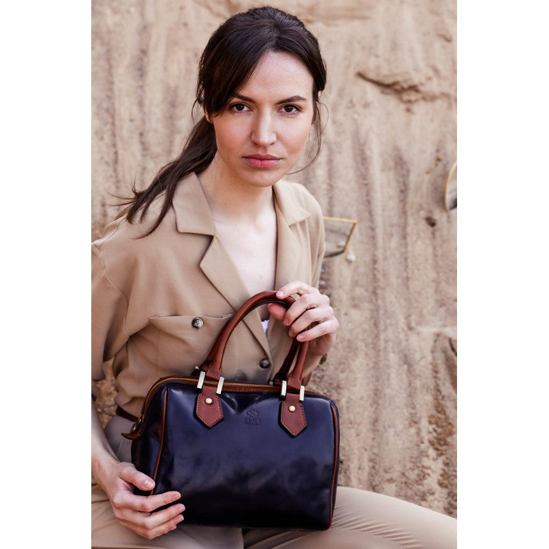 Leather Handbag Shoulder Bag - Little Dorrit For Women Time Resistance   