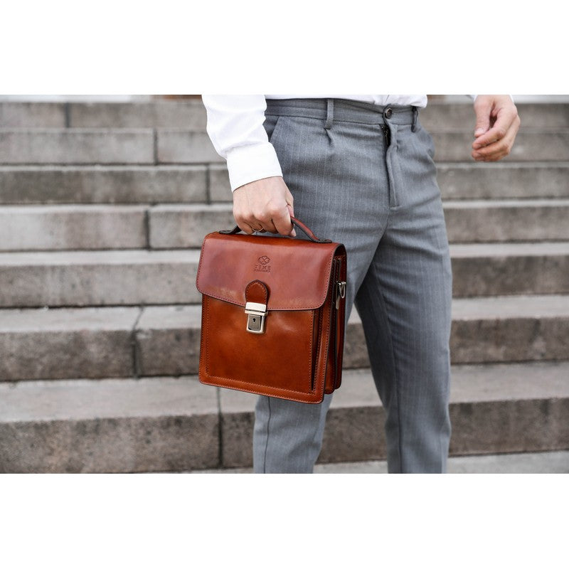 Small Leather Briefcase - Walden Briefcase Time Resistance   