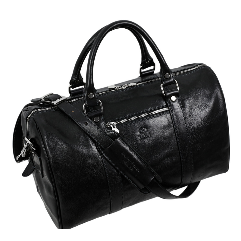 Small Leather Overnight Bag, Duffel Bag - The Ambassadors Duffel Bag Time Resistance   