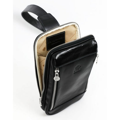 Leather Sling Bag Chest Bag - Kim Accessories Time Resistance   