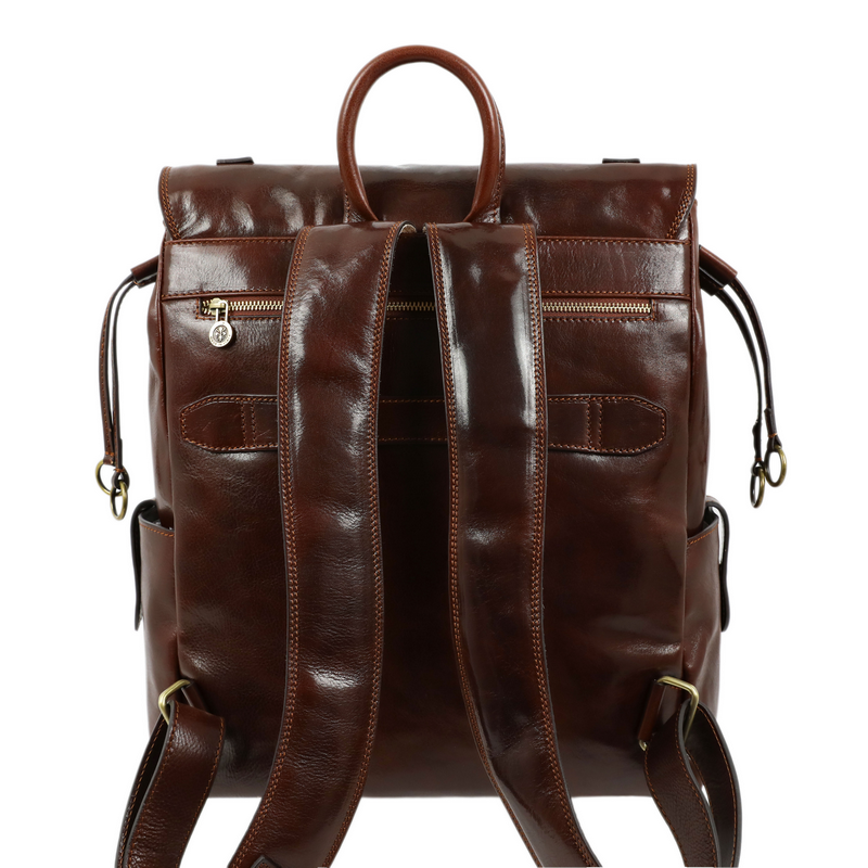 Leather Backpack - The Good Earth Backpack Time Resistance   