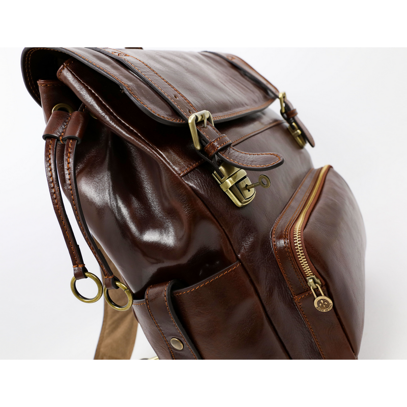 Leather Backpack - The Good Earth Backpack Time Resistance   