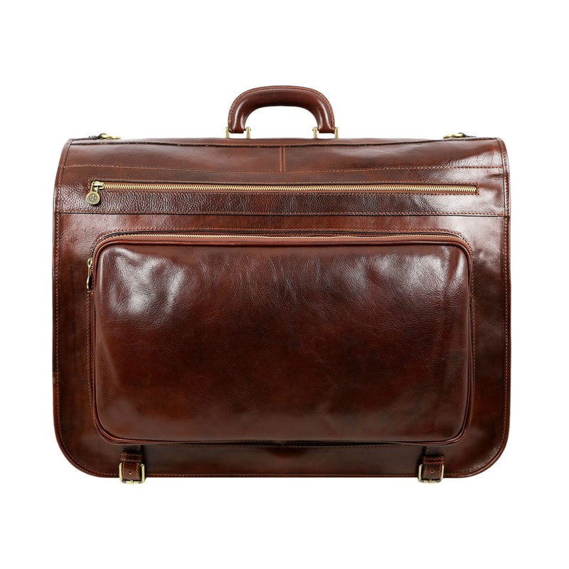 Leather Garment Bag - The Big Sleep Duffel Bag Time Resistance   