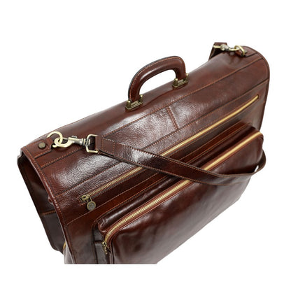 Leather Garment Bag - The Big Sleep Duffel Bag Time Resistance   