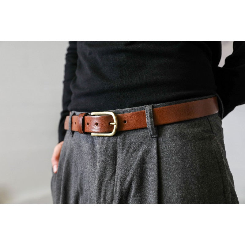 Brown Leather Belt - Sons and Lovers Accessories Time Resistance   