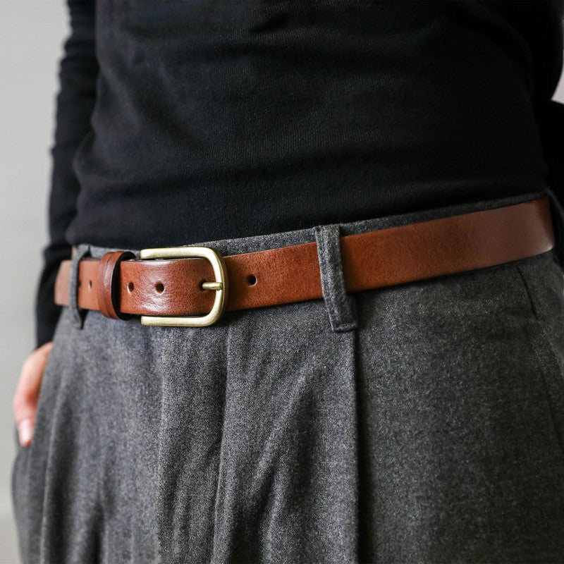 Brown Leather Belt - Sons and Lovers Accessories Time Resistance   