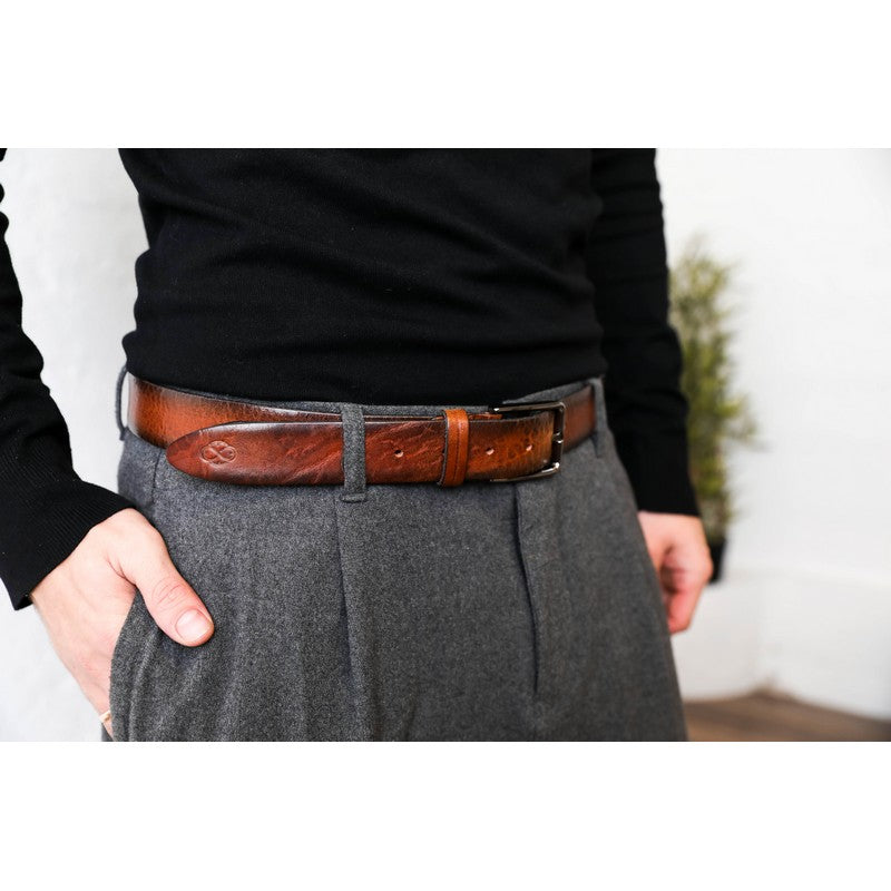 Brown Leather Belt - A Wrinkle in Time Belts Time Resistance   