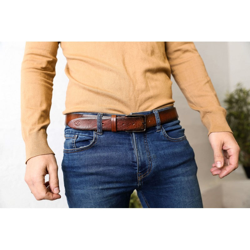 Brown Leather Belt - A Wrinkle in Time Belts Time Resistance   