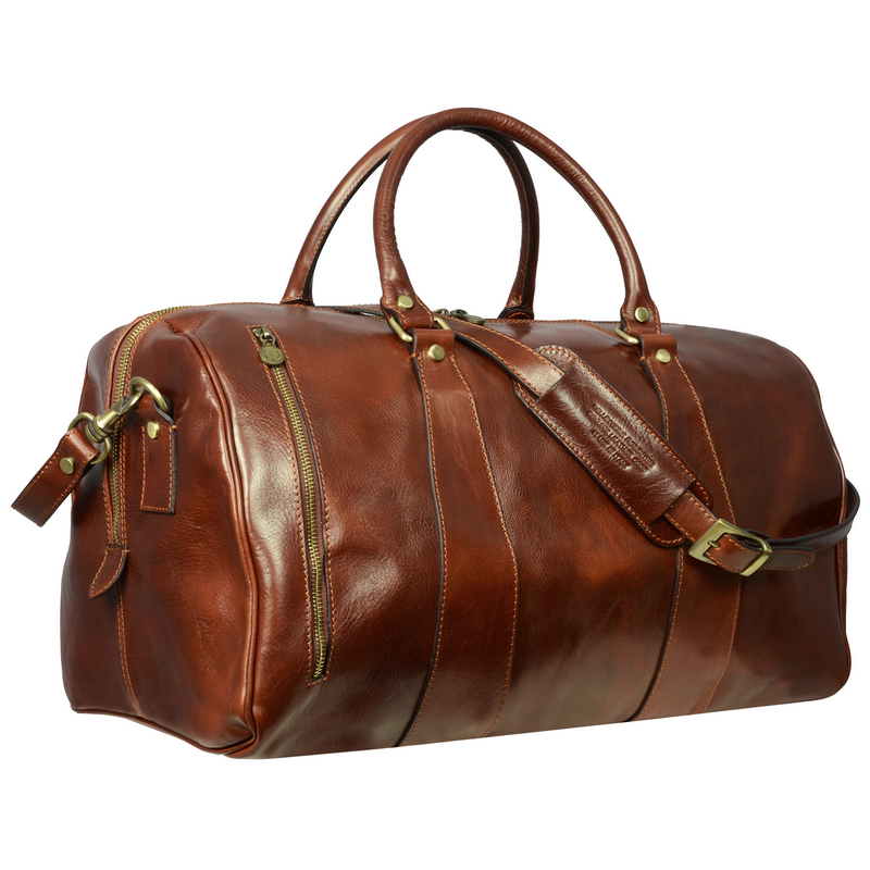 Leather Duffel Bag - Wise Children Duffel Bag Time Resistance   