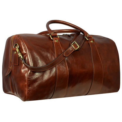 Leather Duffel Bag - Wise Children Duffel Bag Time Resistance   