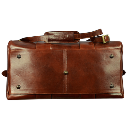 Leather Duffel Bag - Wise Children Duffel Bag Time Resistance   