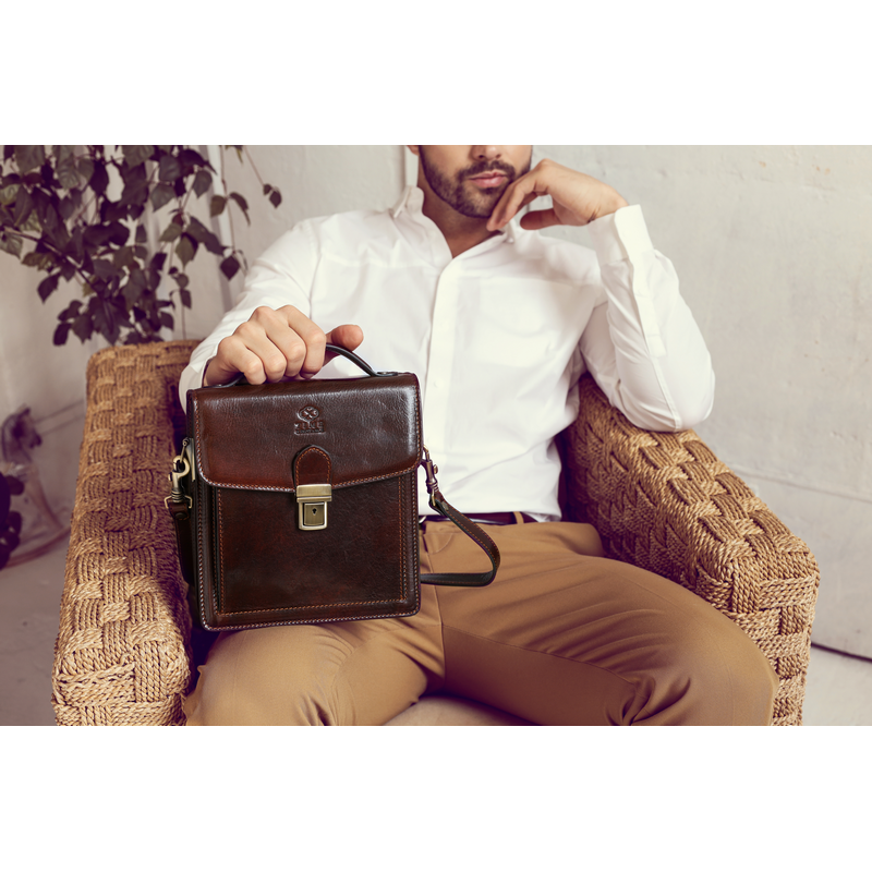 Small Leather Briefcase - Walden Briefcase Time Resistance   