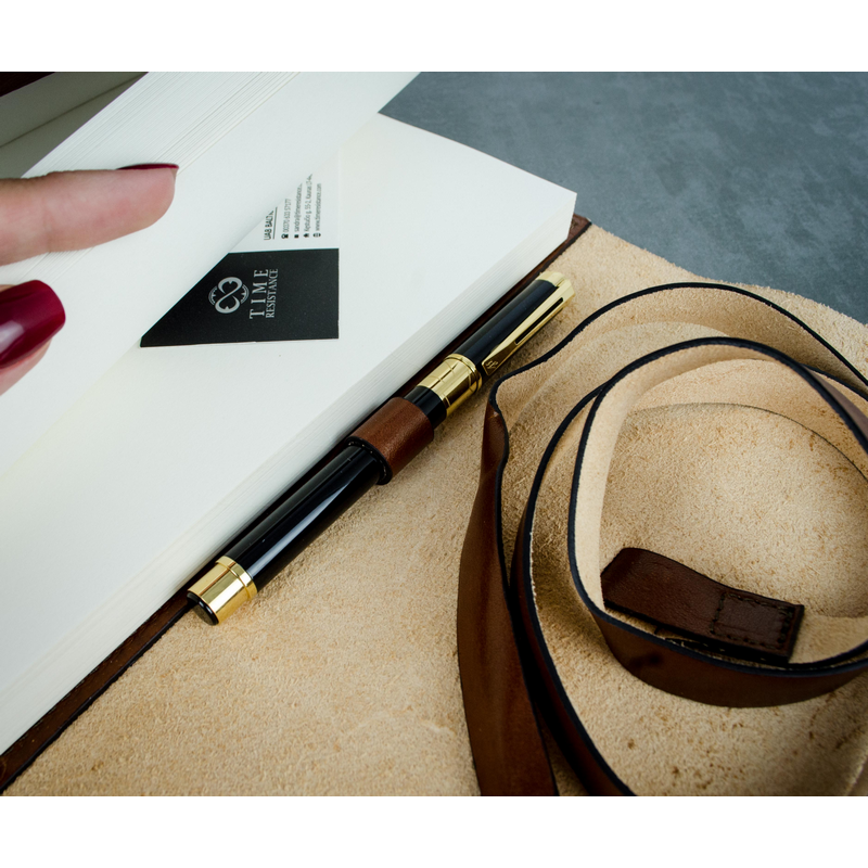 Leather Journal with Refillable A5 Notepad - P.S. I Love You Accessories Time Resistance   