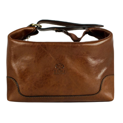 Leather Toiletry Bag - Autumn Leaves Accessories Time Resistance   