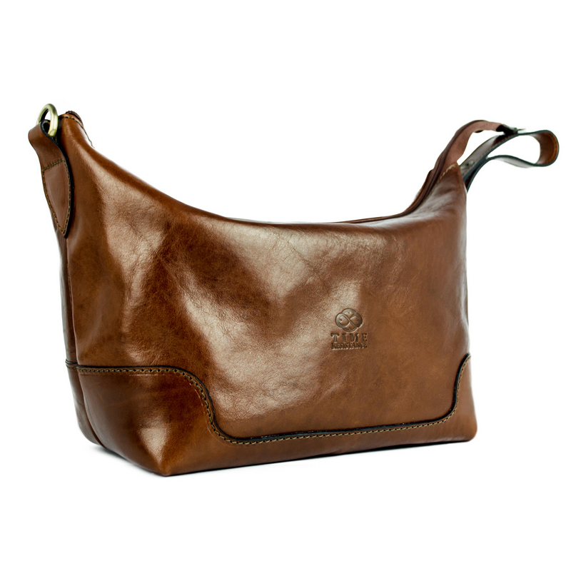 Leather Toiletry Bag - Autumn Leaves Accessories Time Resistance   