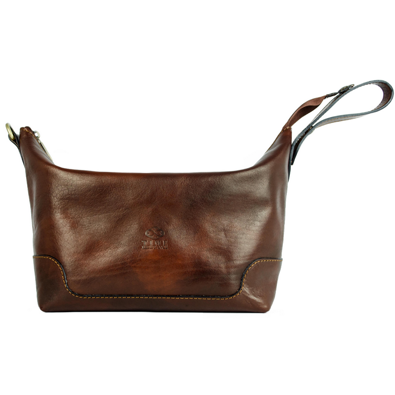 Leather Toiletry Bag - Autumn Leaves Accessories Time Resistance   