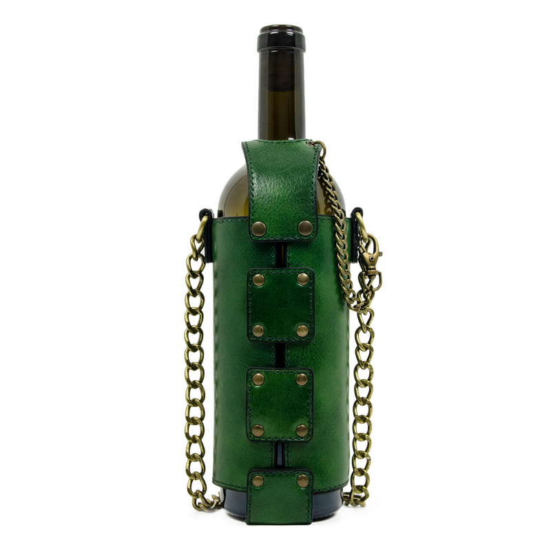 Leather Wine Tote - Saving Grapes Accessories Time Resistance   