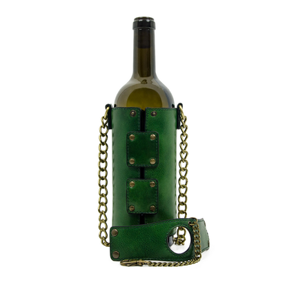 Leather Wine Tote - Saving Grapes Accessories Time Resistance   