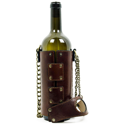 Leather Wine Tote - Saving Grapes Accessories Time Resistance   