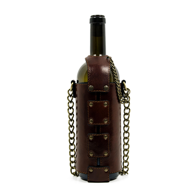 Leather Wine Tote - Saving Grapes Accessories Time Resistance   