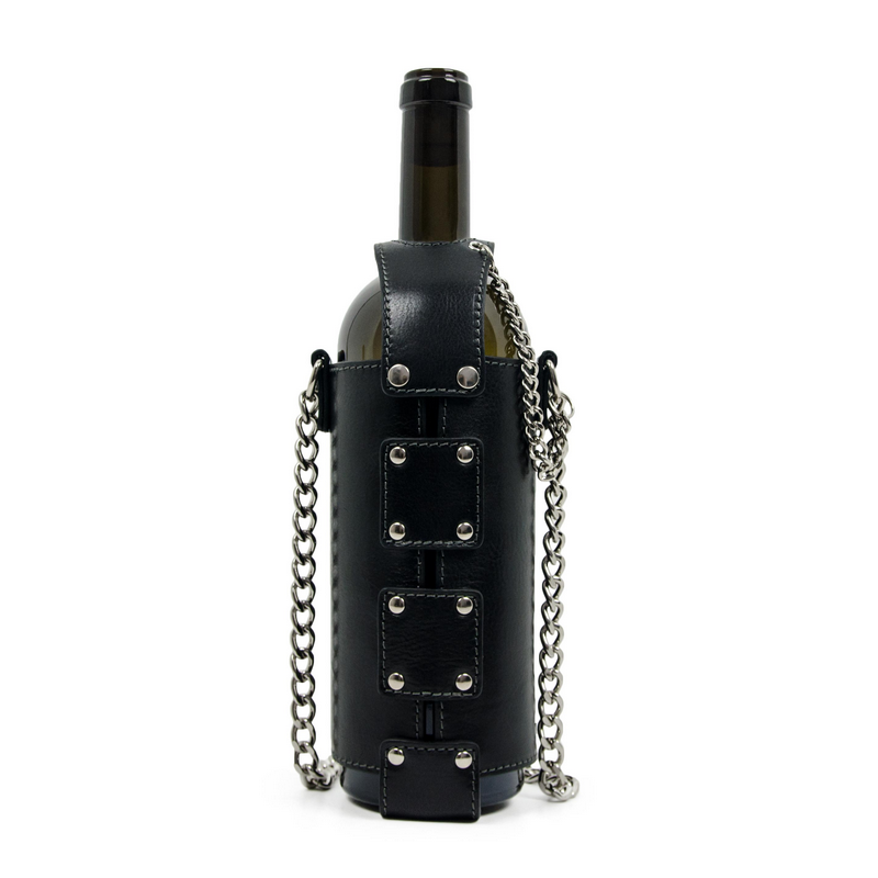 Leather Wine Tote - Saving Grapes Accessories Time Resistance   