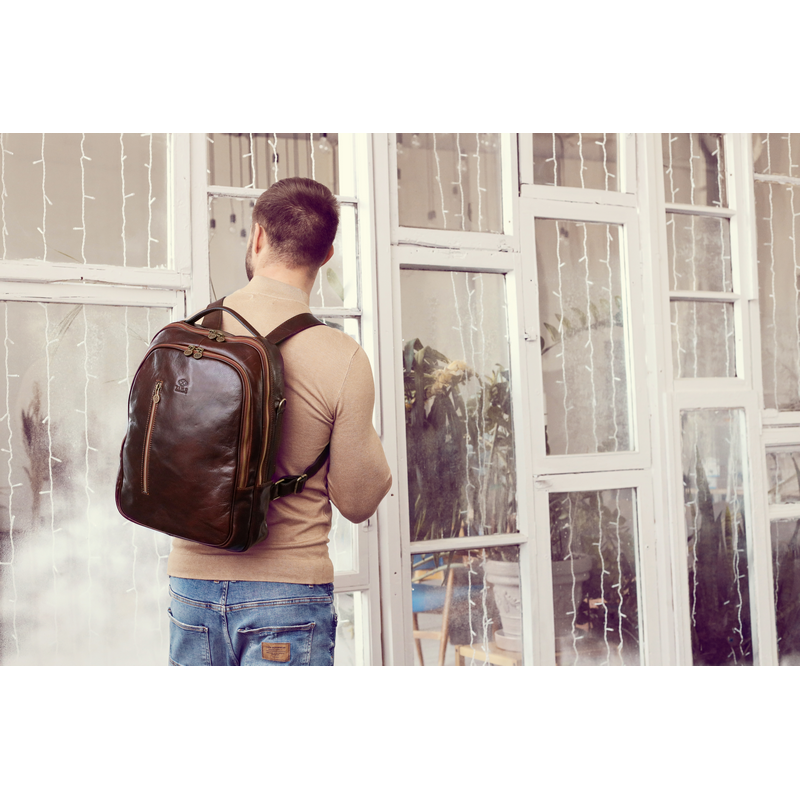 Leather Backpack - The Overstory Backpack Time Resistance   