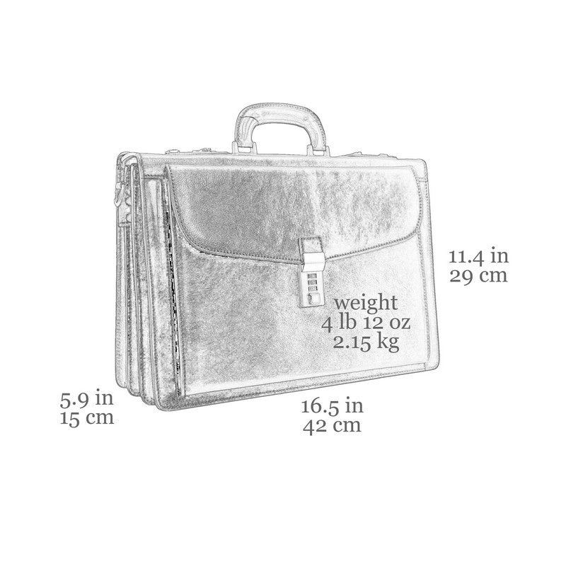 Leather Code-lock Briefcase - The Watchmen Briefcase Time Resistance   